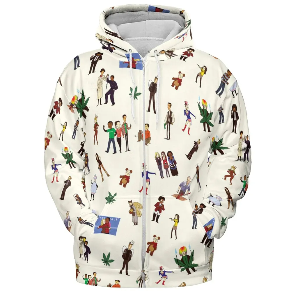Community Characters Costumes Pattern All-over Print Hoodie - 3