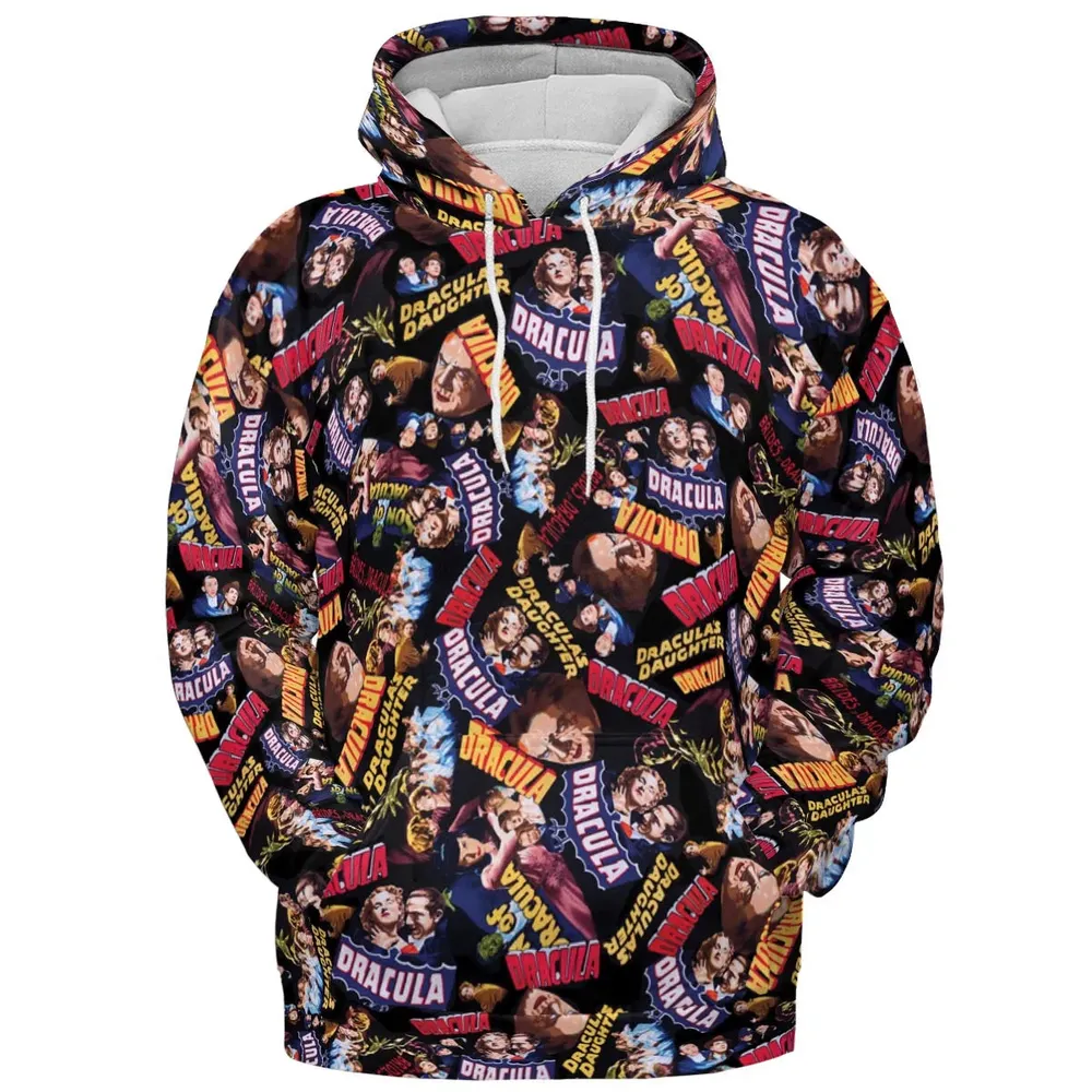 Classic Horror Films All-over Print Hoodie - 2