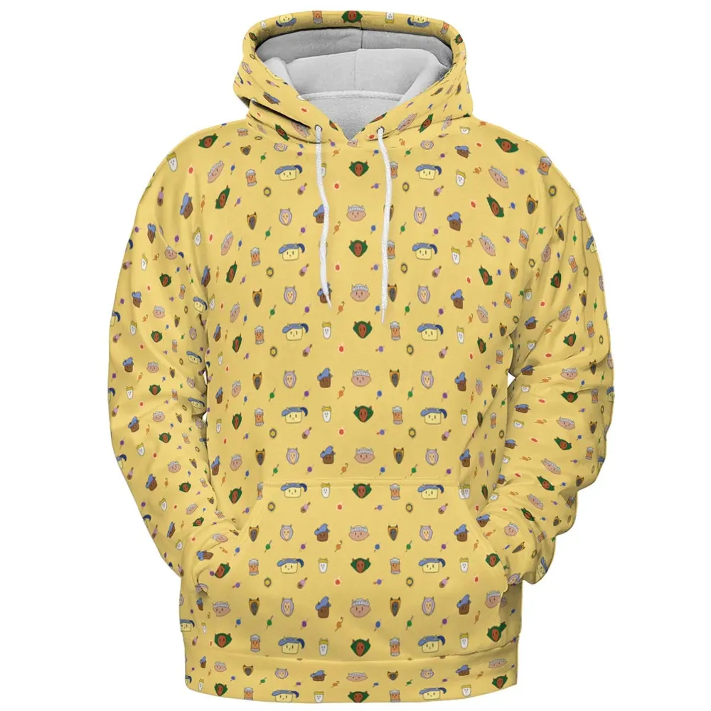 Cat DND Classes Pattern All-over Print Hoodie - 2