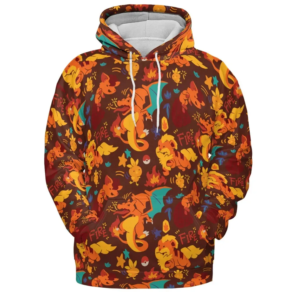 Charizard Arcanine Torchic Fire Pokemon All-over Print Hoodie - 2