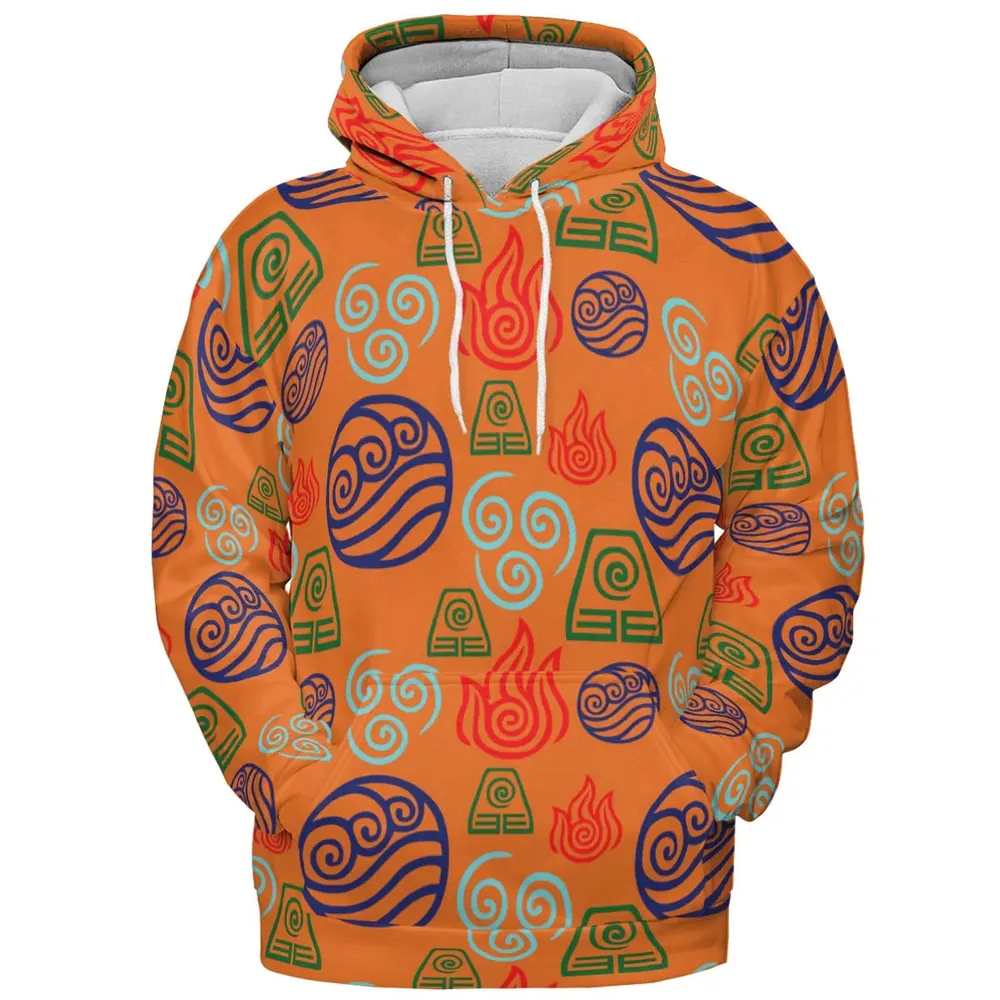 Bending Elements Avatar Button Up All-over Print Hoodie - 2