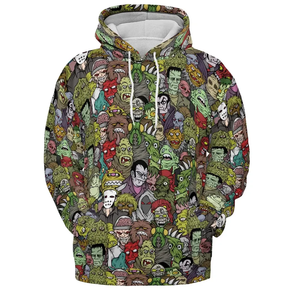 All The Monsters Are Here All-over Print Hoodie - 2