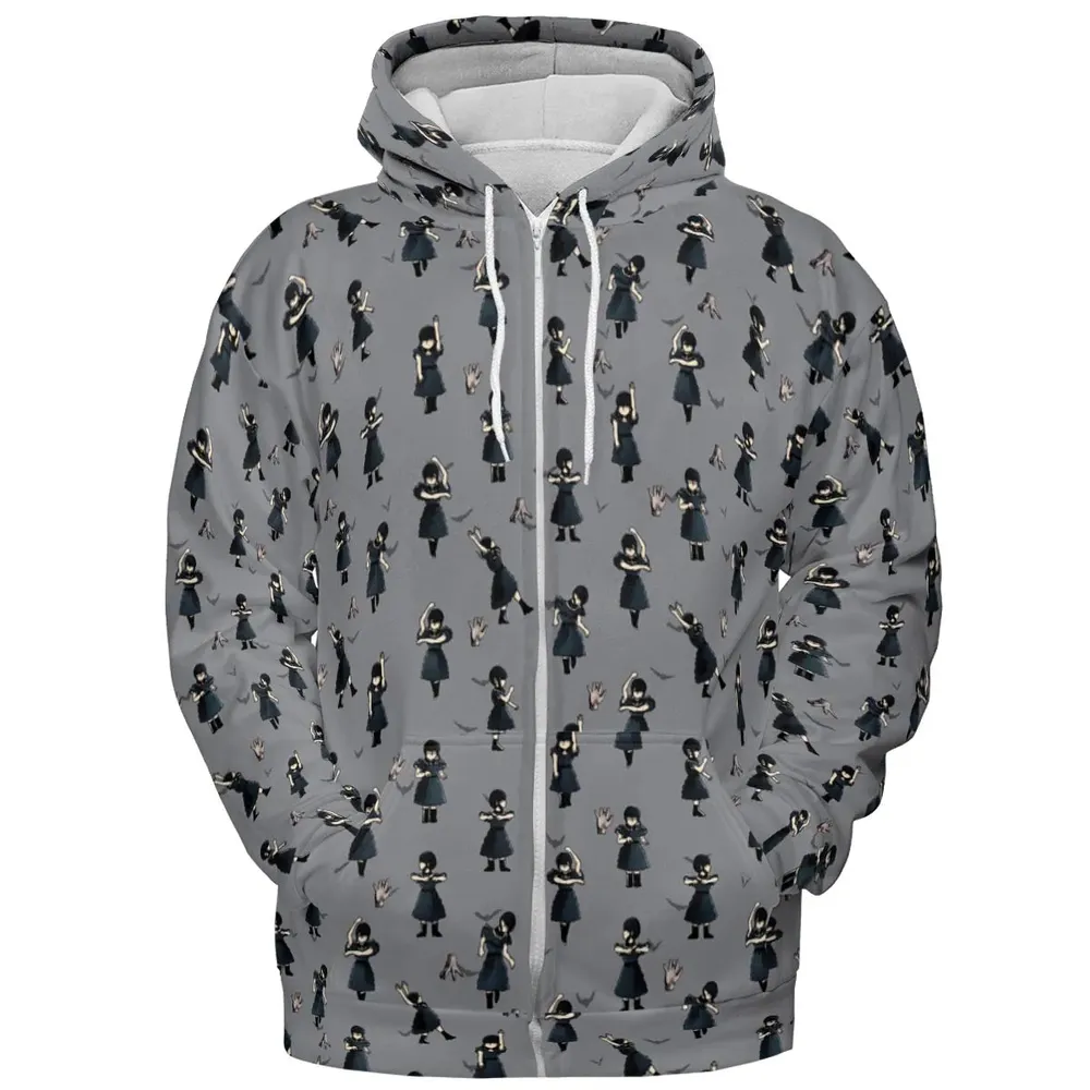 Wednesday Dance Pattern All-over Print Hoodie - 3