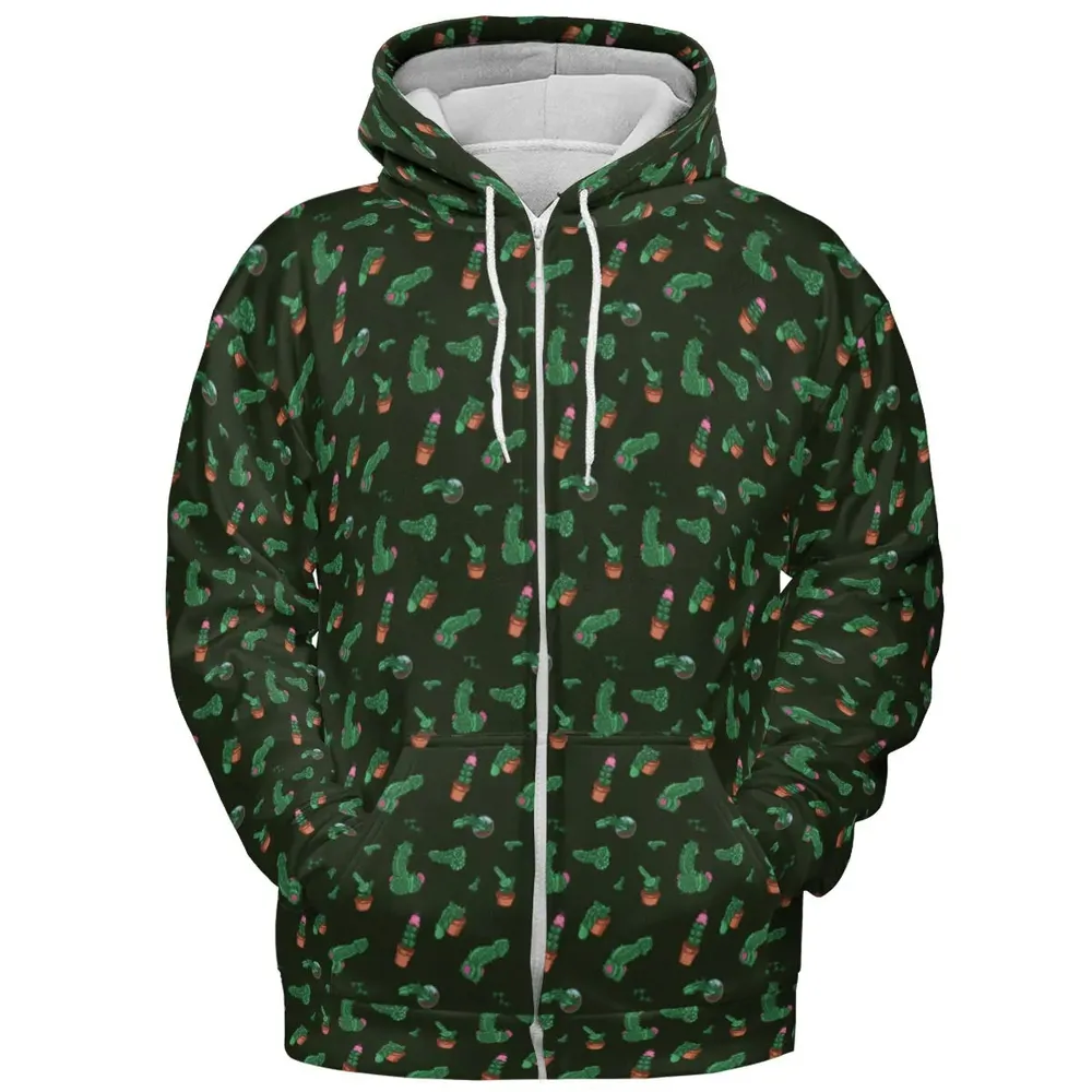Funny Plants Pattern All-over Print Hoodie - 3