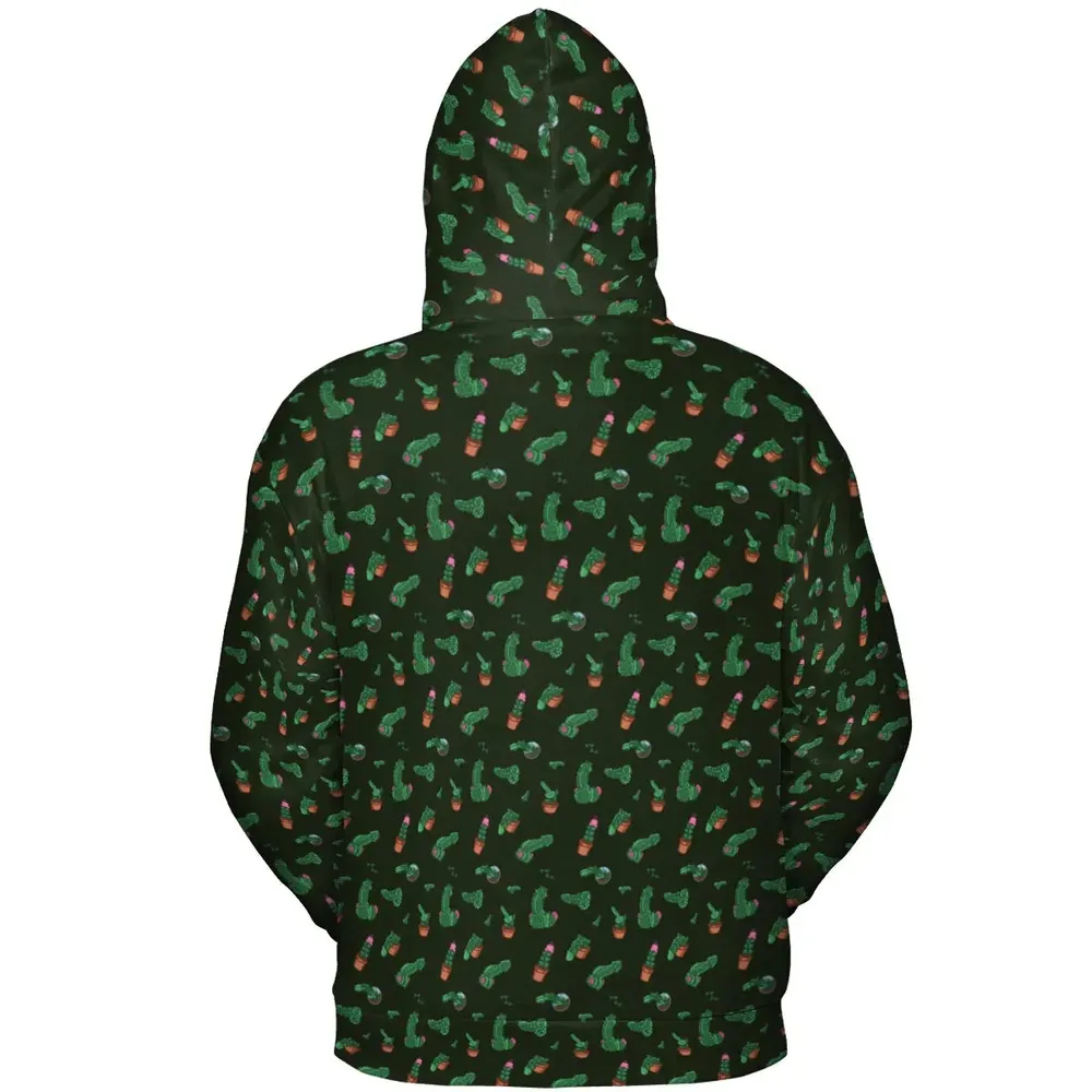 Funny Plants Pattern All-over Print Hoodie - 4