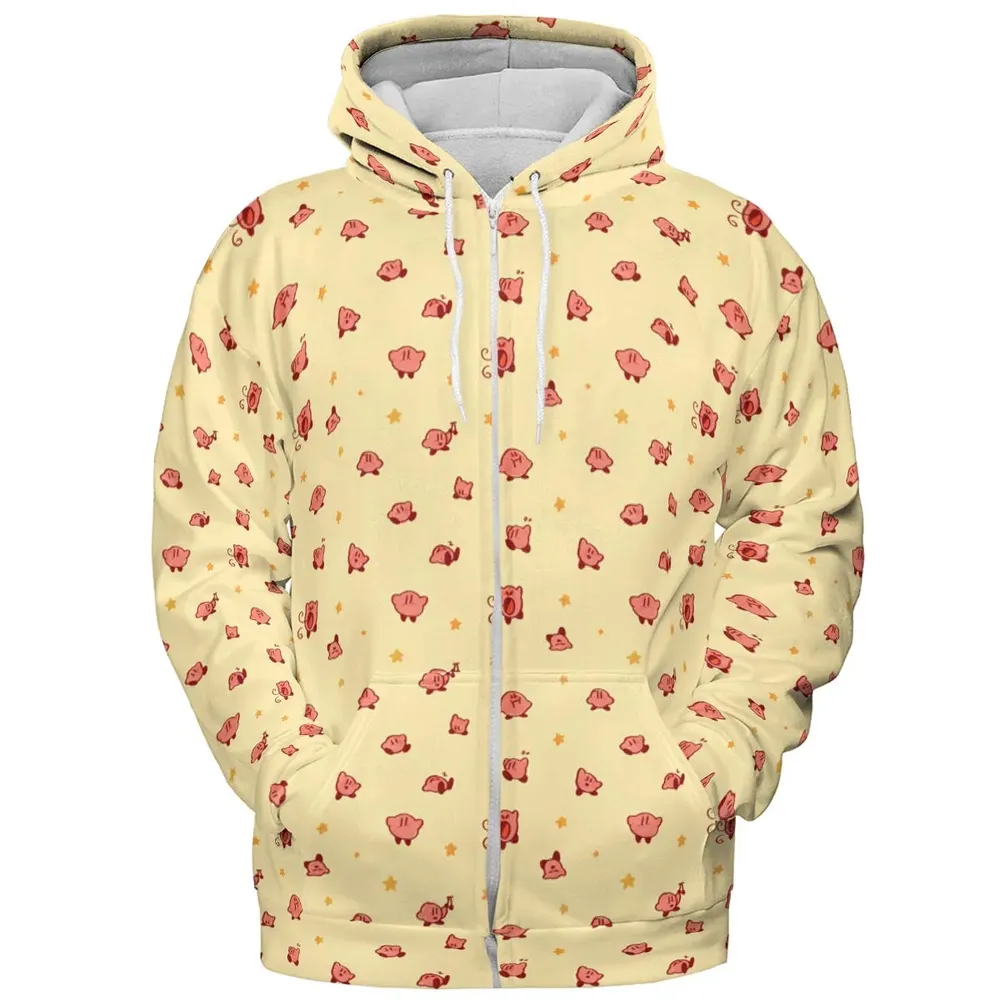 Nintendo Kirby Pattern All-over Print Hoodie - 3