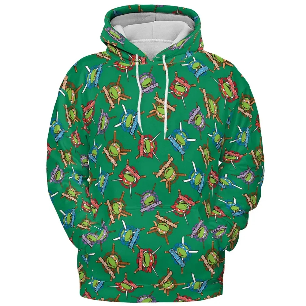 TMNT Characters Pattern All-over Print Hoodie - 2