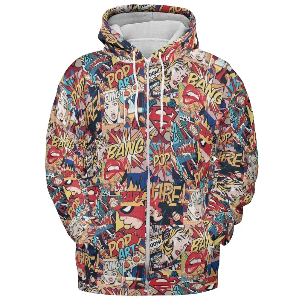 Pop Art All-over Print Hoodie - 3