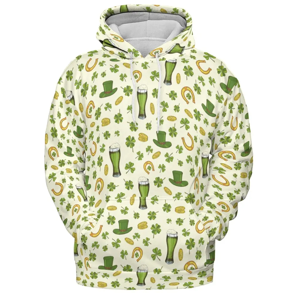 St.Patrick’s Day Pattern All-over Print Hoodie - 2
