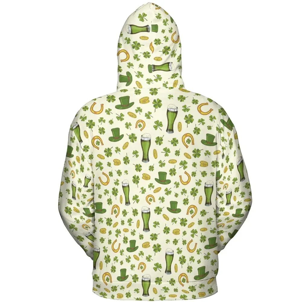 St.Patrick’s Day Pattern All-over Print Hoodie - 4