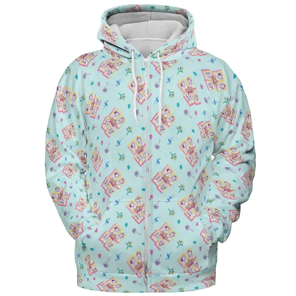 Golden Girls Patterned All-over Print Hoodie - 3