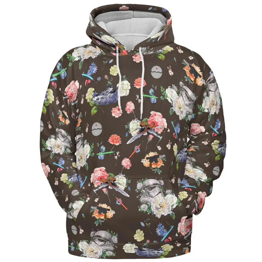 Stormtrooper Flower Vintage Pattern All-over Print Hoodie - 2