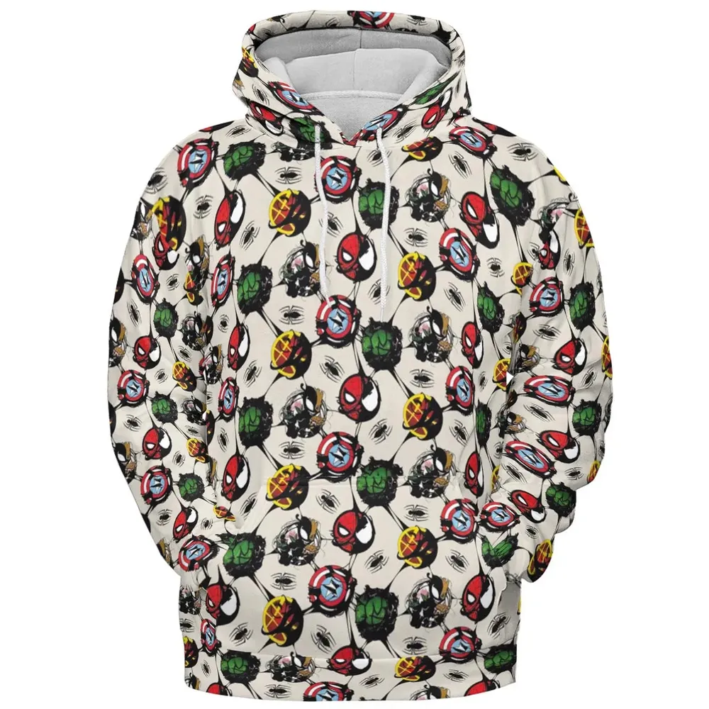Spider Venom Pattern All-over Print Hoodie - 2