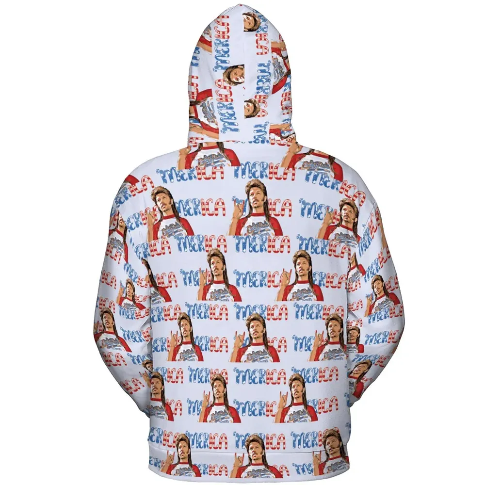 Joe Dirt 'Merica 4th Of July Pattern All-over Print Hoodie - 4