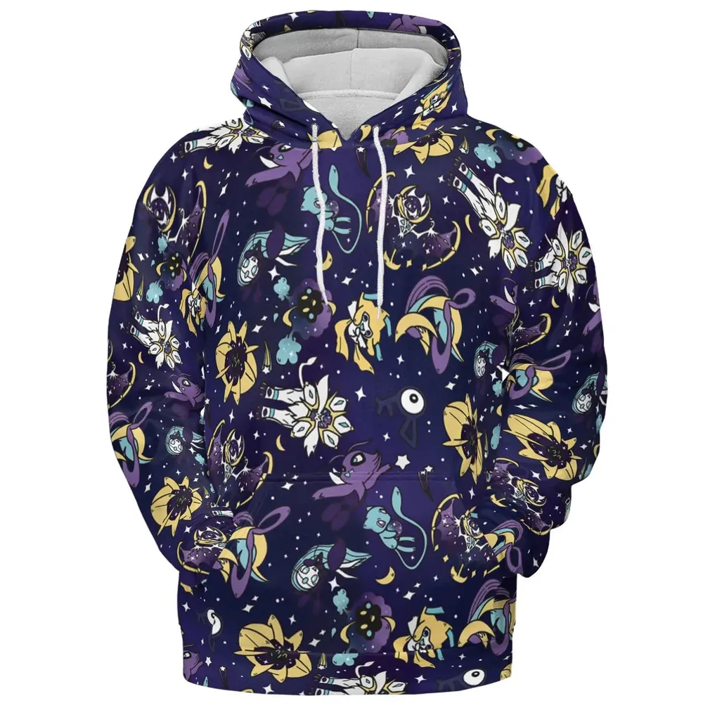 Galaxy Mew Psychic Type Pokemon All-over Print Hoodie - 2