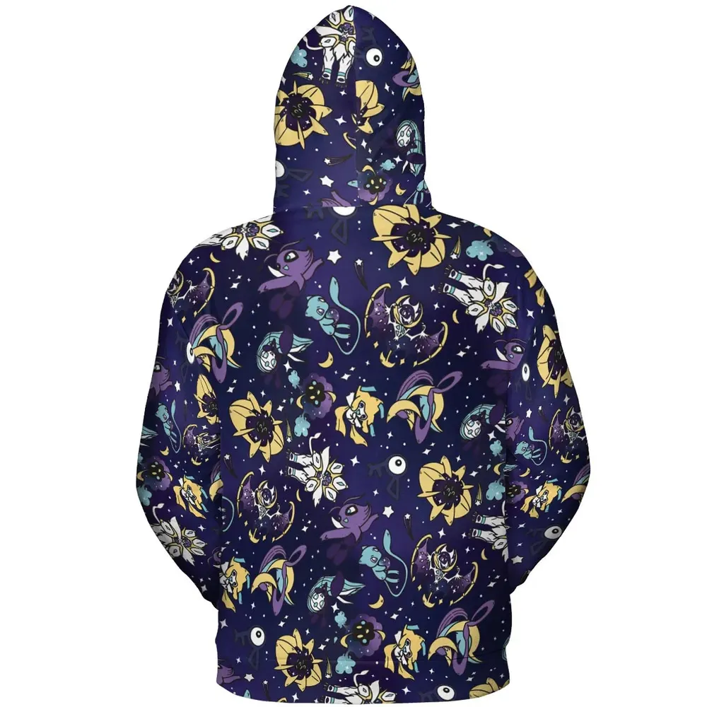 Galaxy Mew Psychic Type Pokemon All-over Print Hoodie - 4