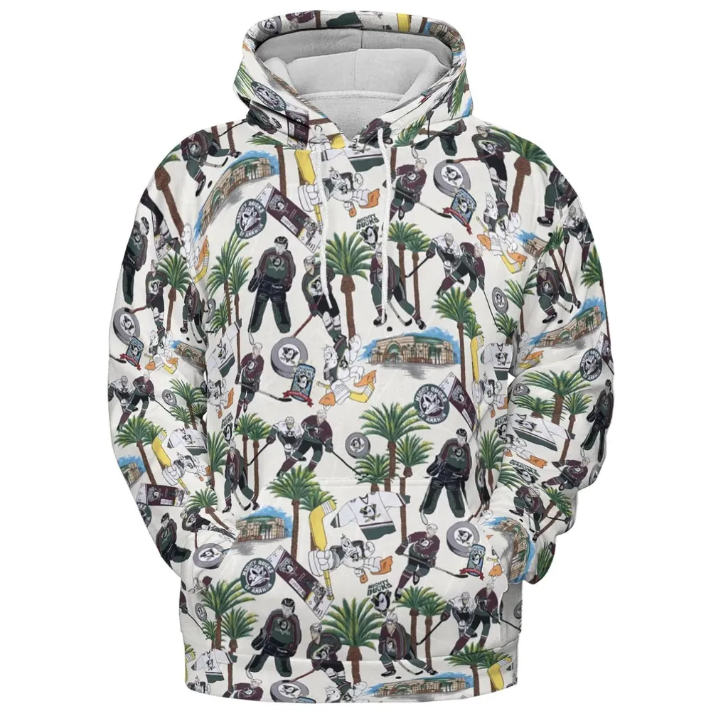 Hockey Mighty Ducks Players All-over Print Hoodie - 2
