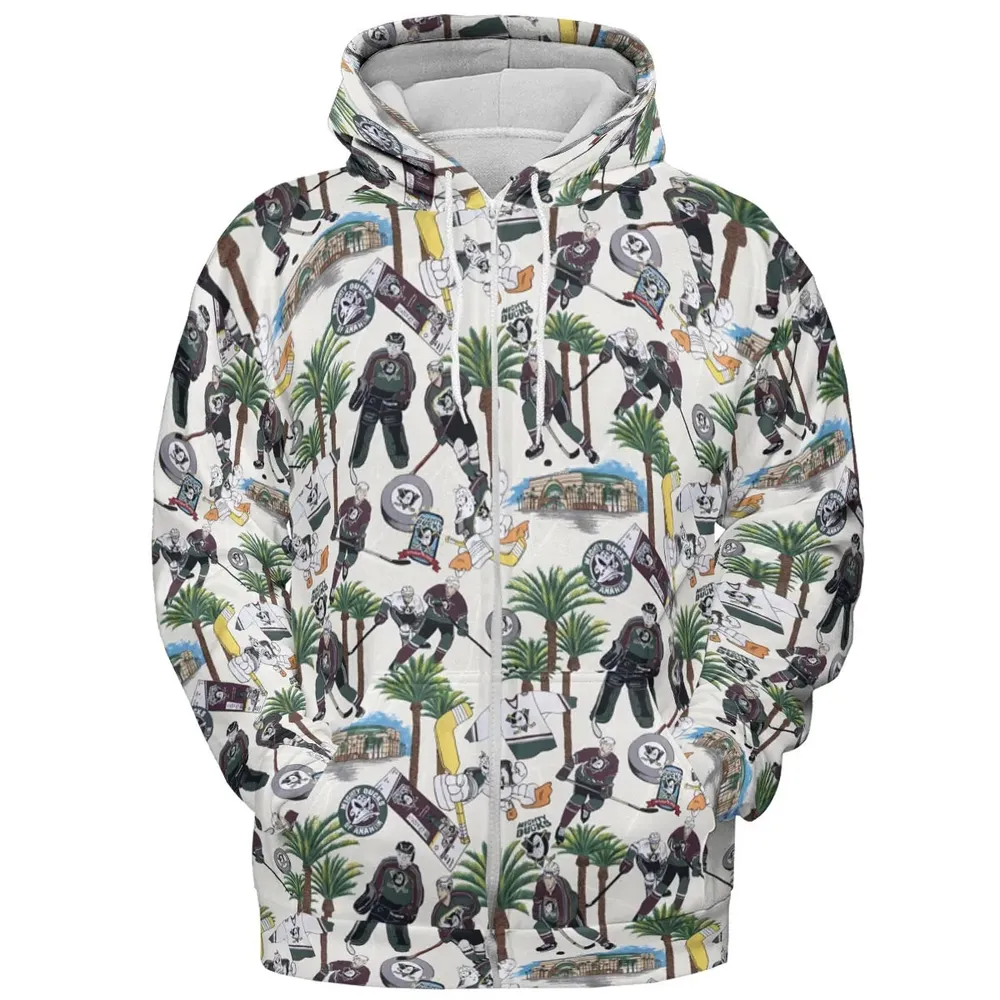 Hockey Mighty Ducks Players All-over Print Hoodie - 3