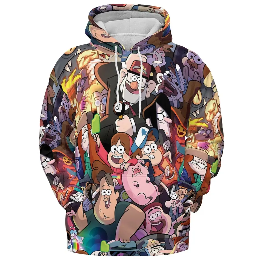 Gravity Falls Characters Pattern All-over Print Hoodie - 2