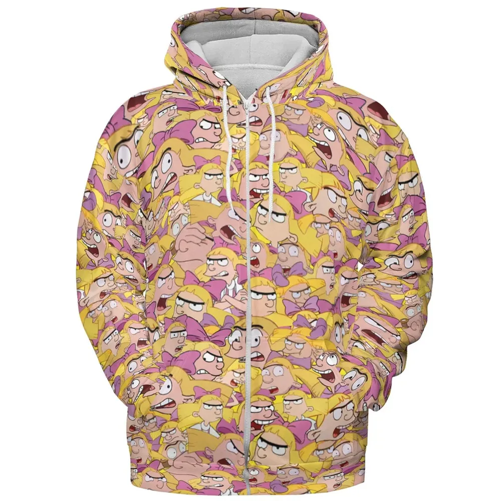 Helga G. Pataki Hey Arnold All-over Print Hoodie - 3