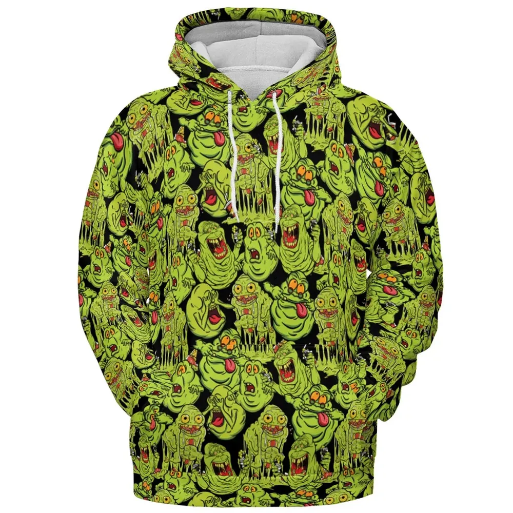 Funny Slimer Ghostbusters All-over Print Hoodie - 2