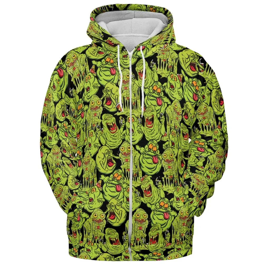 Funny Slimer Ghostbusters All-over Print Hoodie - 3