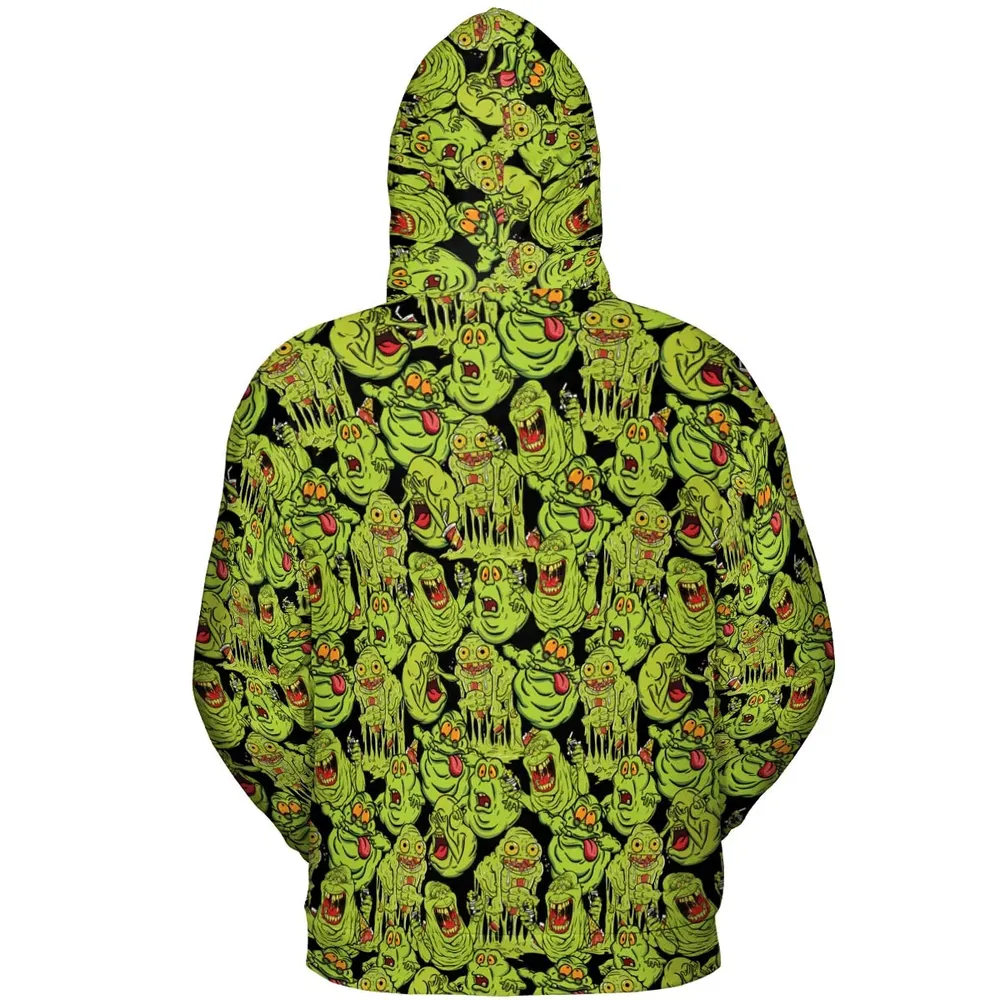 Funny Slimer Ghostbusters All-over Print Hoodie - 4