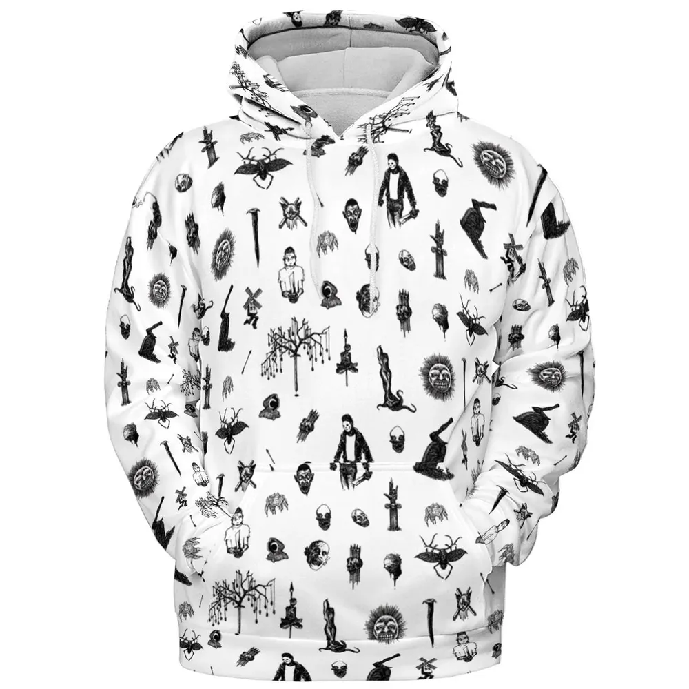Nosferatu Pattern All-over Print Hoodie - 2
