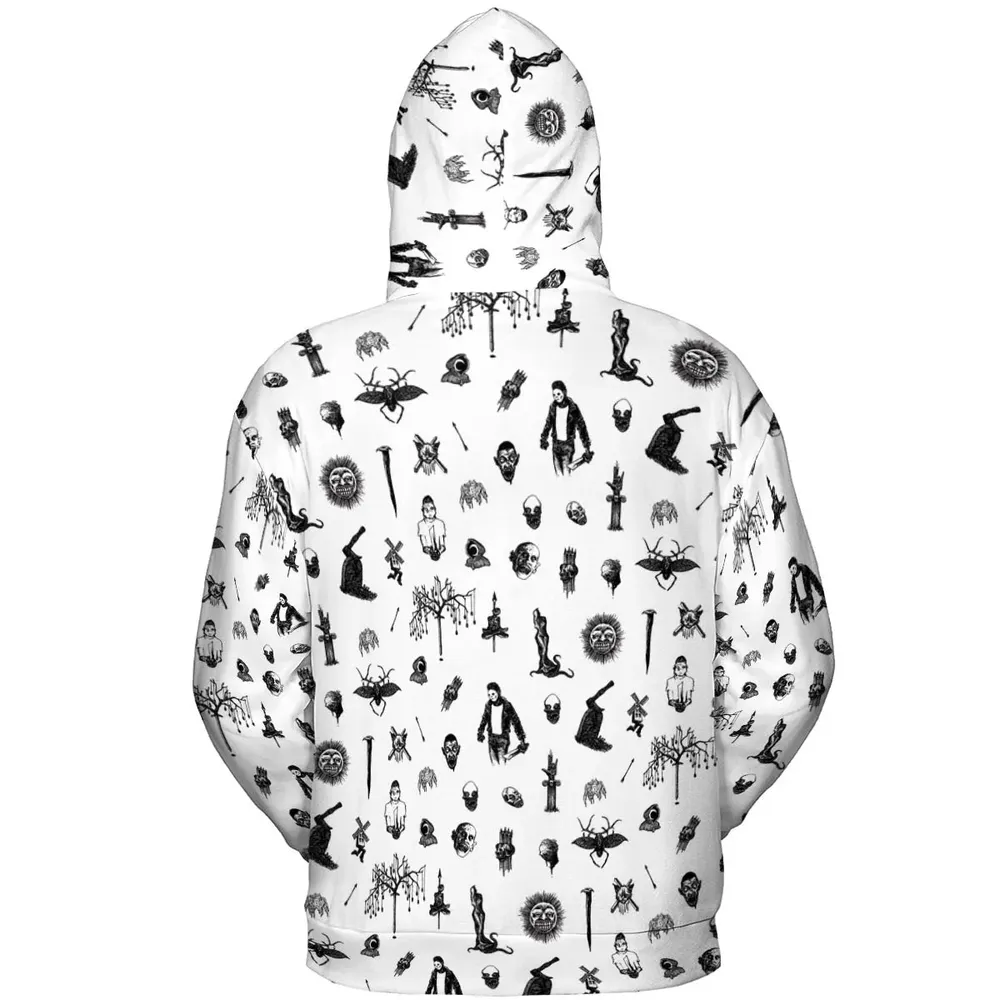 Nosferatu Pattern All-over Print Hoodie - 4