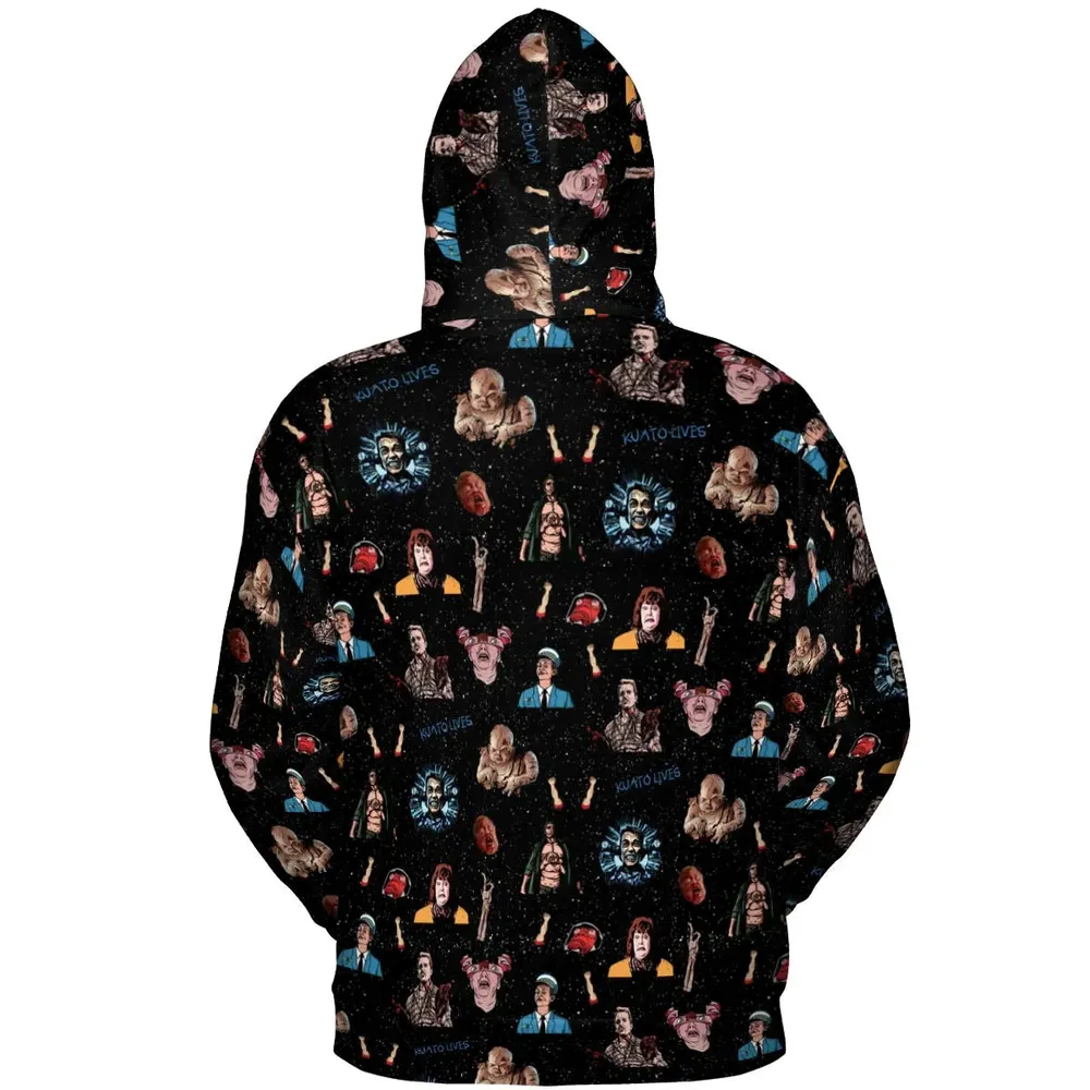 Total Recall Pattern All-over Print Hoodie - 4