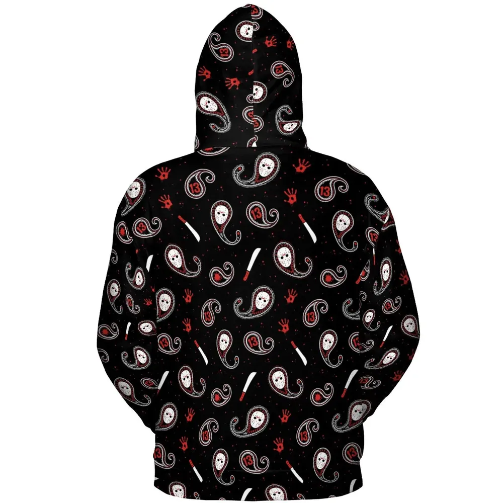 Jason Voorhees Friday The 13th Pattern All-over Print Hoodie - 4