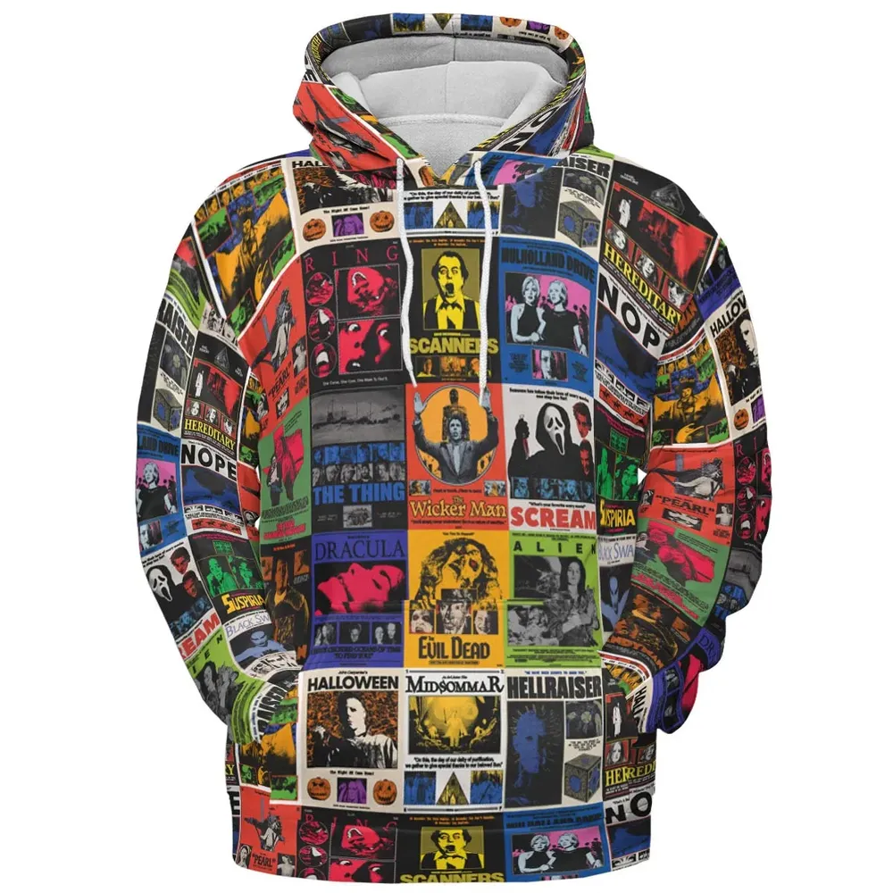 Modern Horror Movies Nope Ghostface Pinhead Pearl Leatherface Halloween All-over Print Hoodie - 2