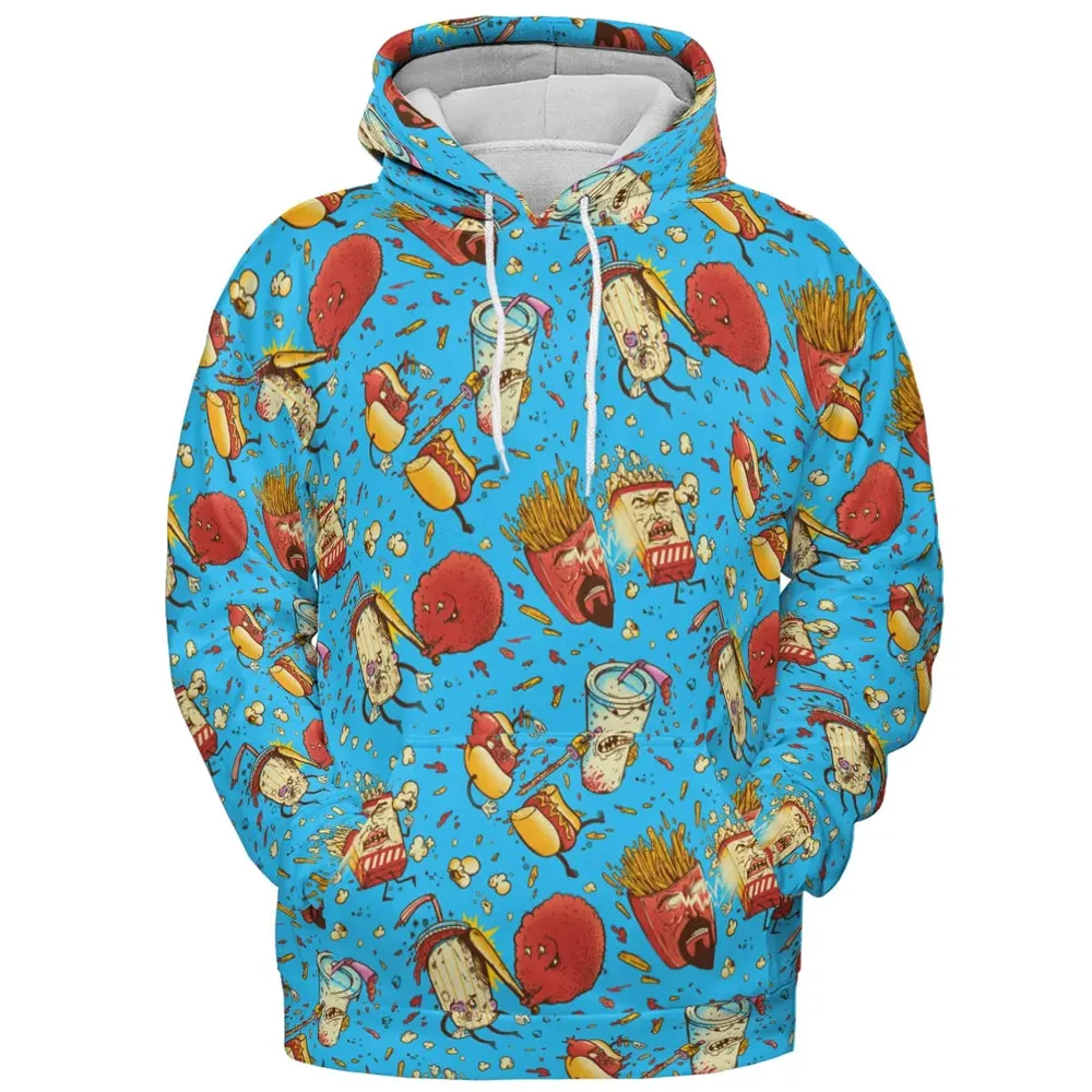 Fight! Aqua Teen Hunger Force All-over Print Hoodie - 2