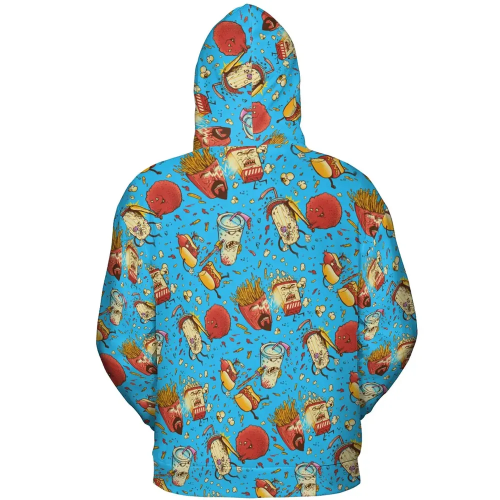 Fight! Aqua Teen Hunger Force All-over Print Hoodie - 4