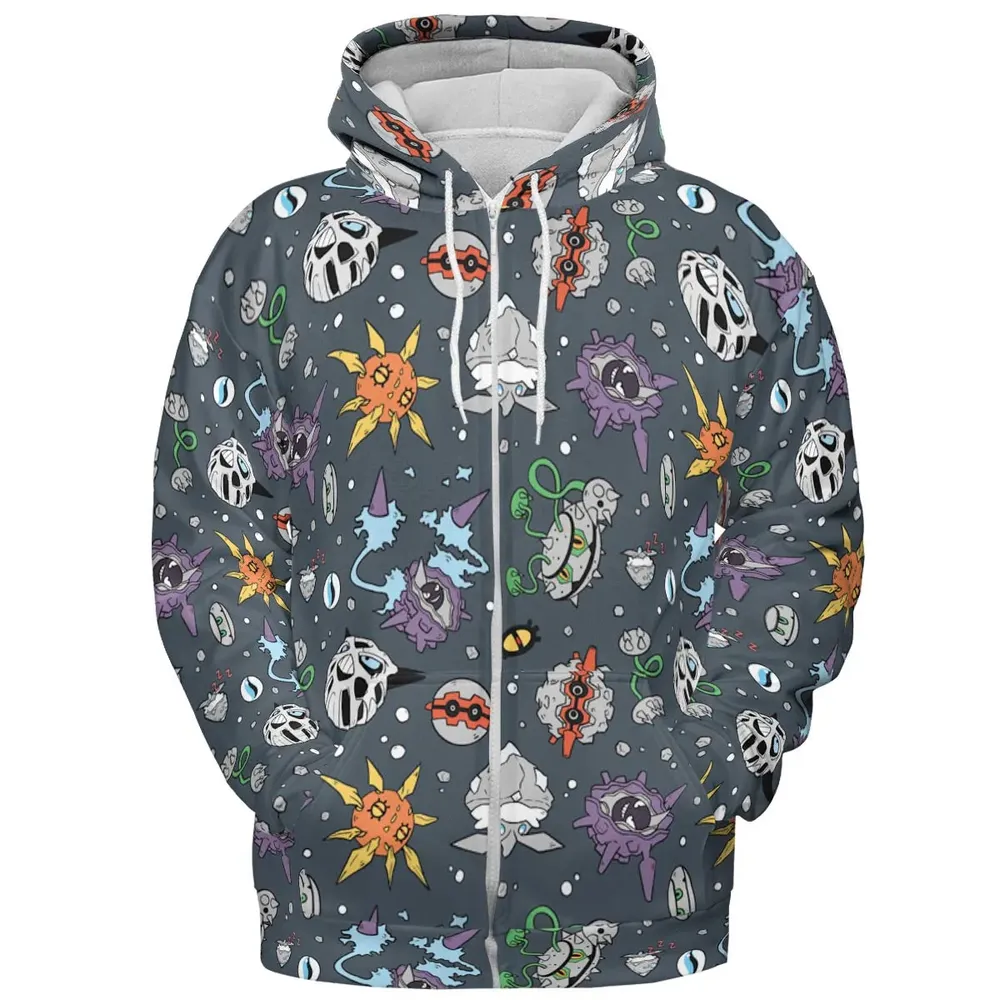 Rock Type Pokemon All-over Print Hoodie - 3