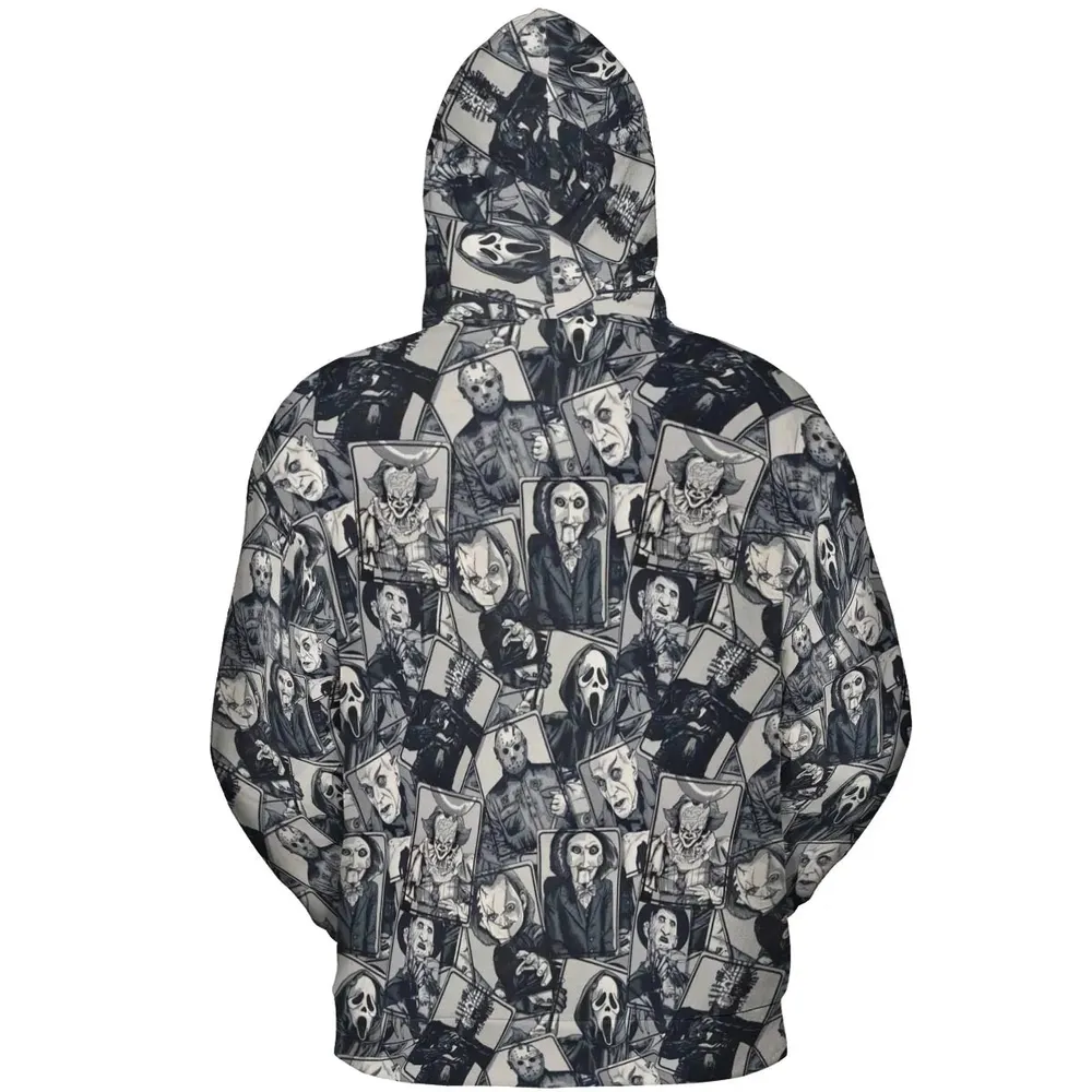 Halloween Horror Villains All-over Print Hoodie - 4