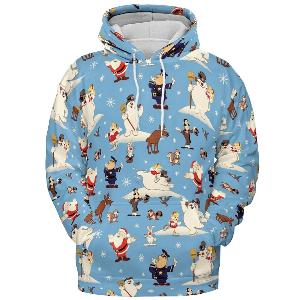 Frosty the Snowman Christmas Characters All-over Print Hoodie - 2