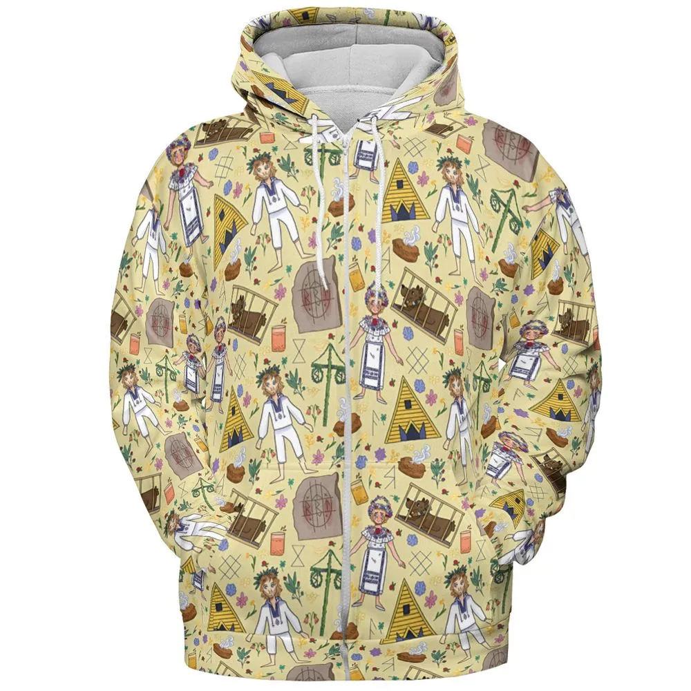 All-over Print Hoodie - 57D33ZKS -  - 3