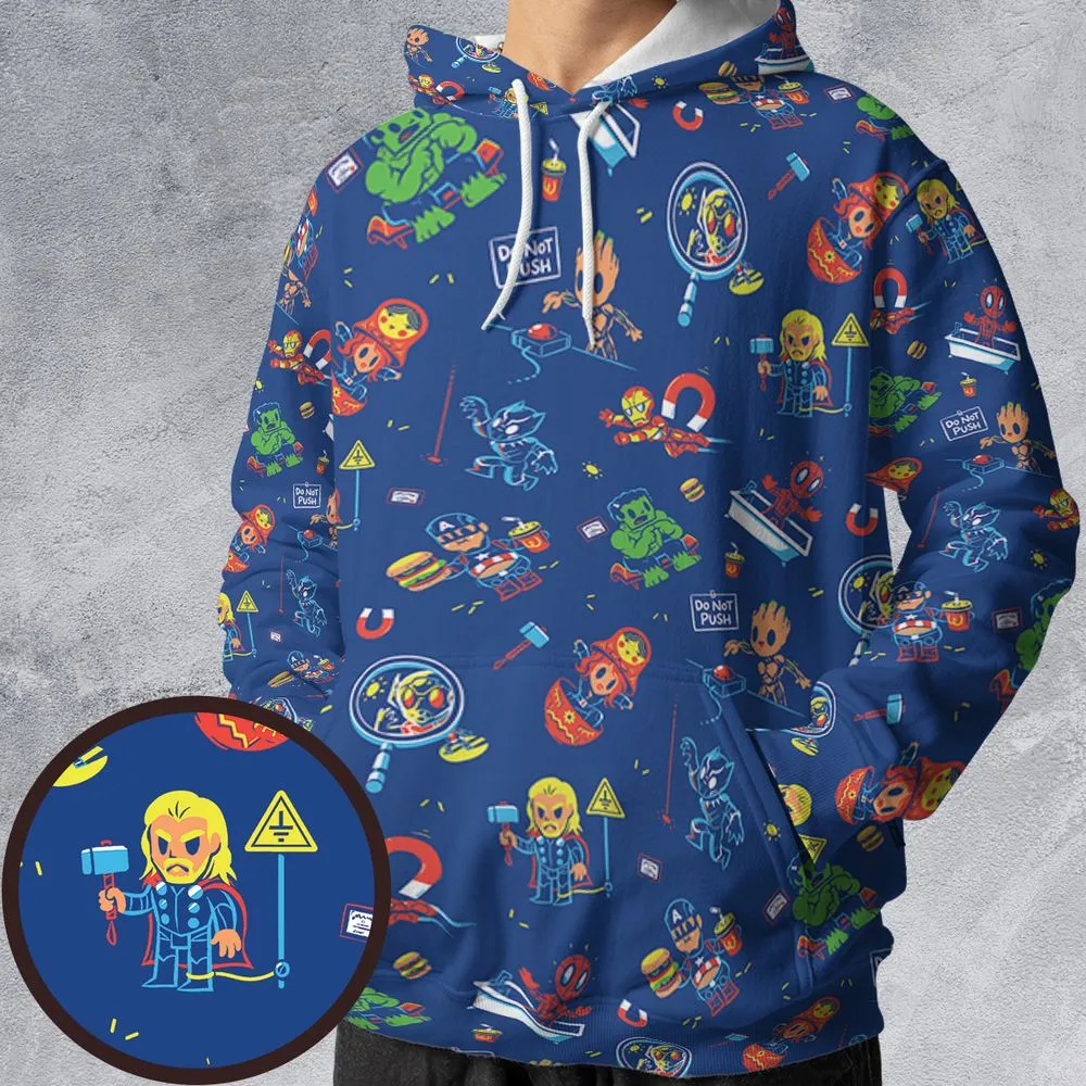All-over Print Hoodie - KDXMDRWX -  - 1