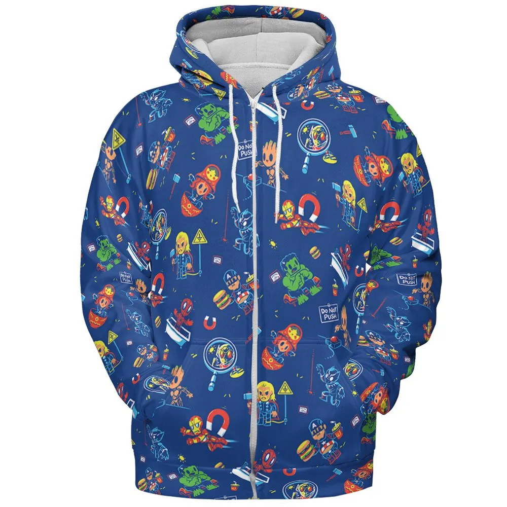 All-over Print Hoodie - KDXMDRWX -  - 3