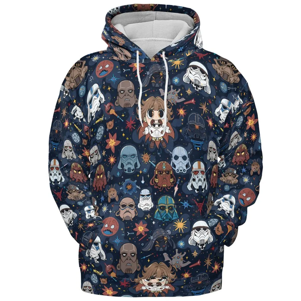 All-over Print Hoodie - SJK6EW5H -  - 2