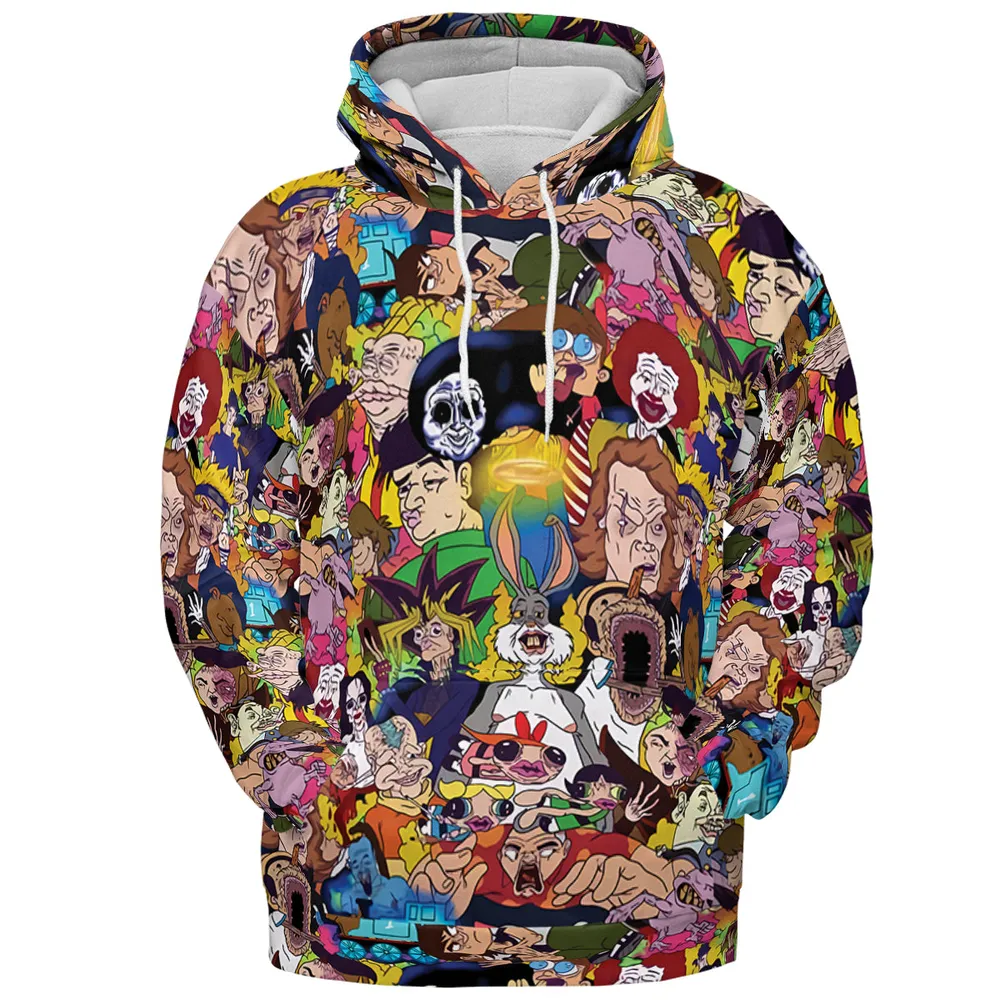 Cartoon of Meat All-over Print Hoodie - 2
