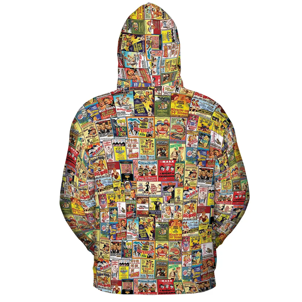 Vintage Comedy Film Posters All-over Print Hoodie - 4
