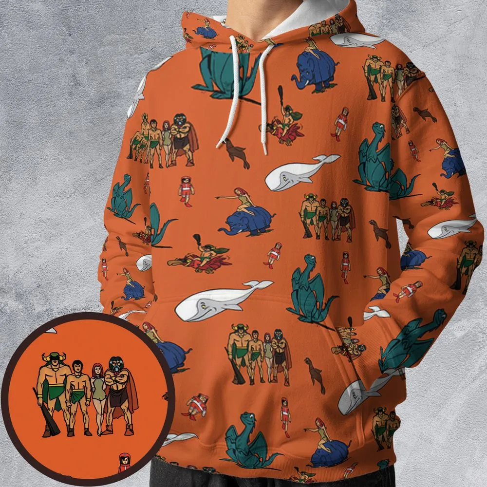 All-over Print Hoodie - HXF7X4RA -  - 1