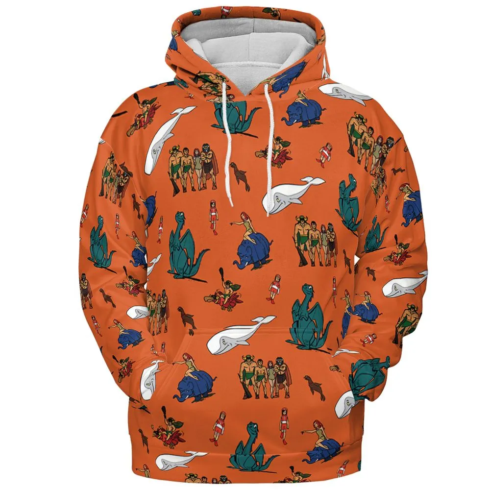 All-over Print Hoodie - HXF7X4RA -  - 2