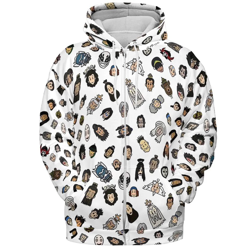 All-over Print Hoodie - V2ZKZ329 -  - 3