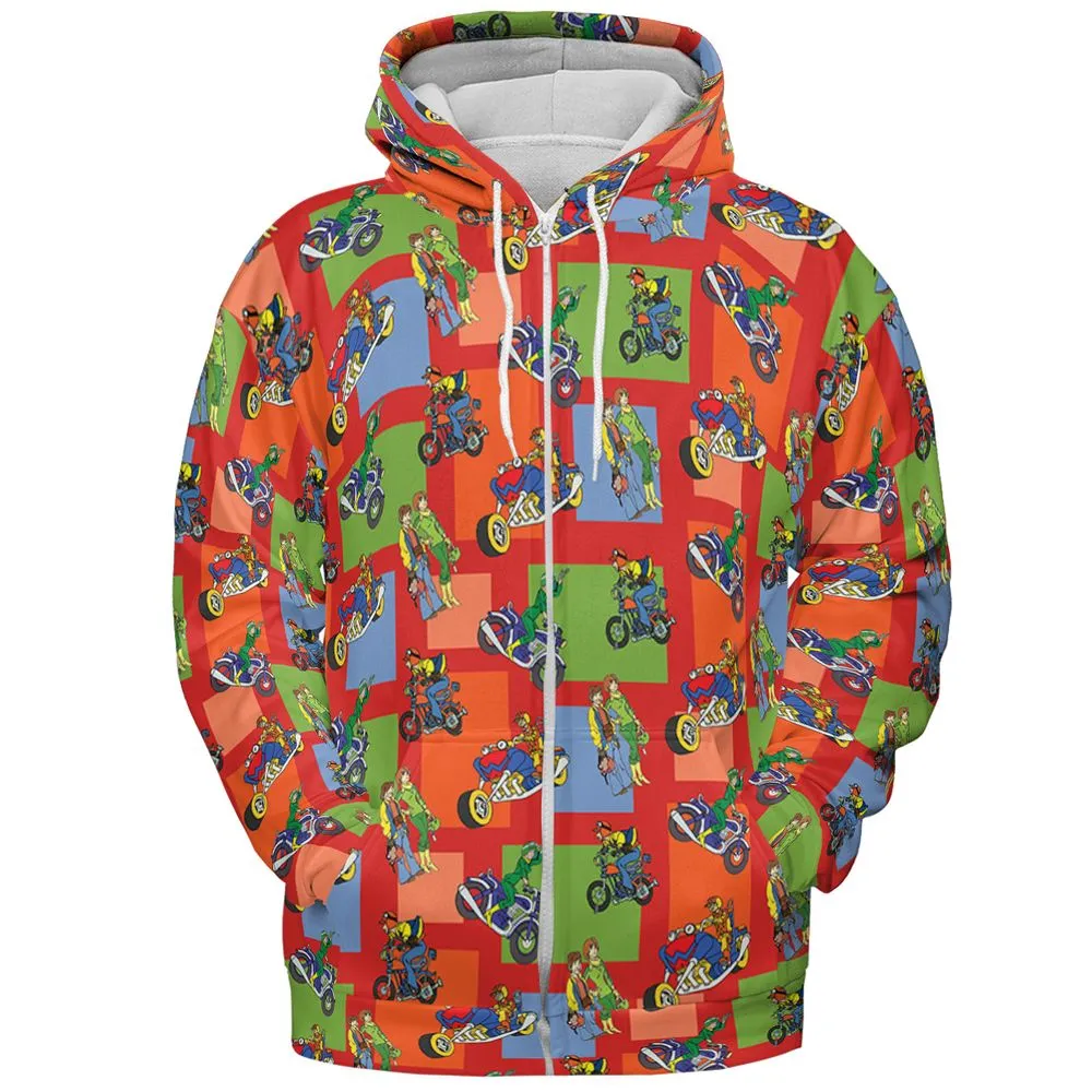 All-over Print Hoodie - D3NLFBK3 -  - 3
