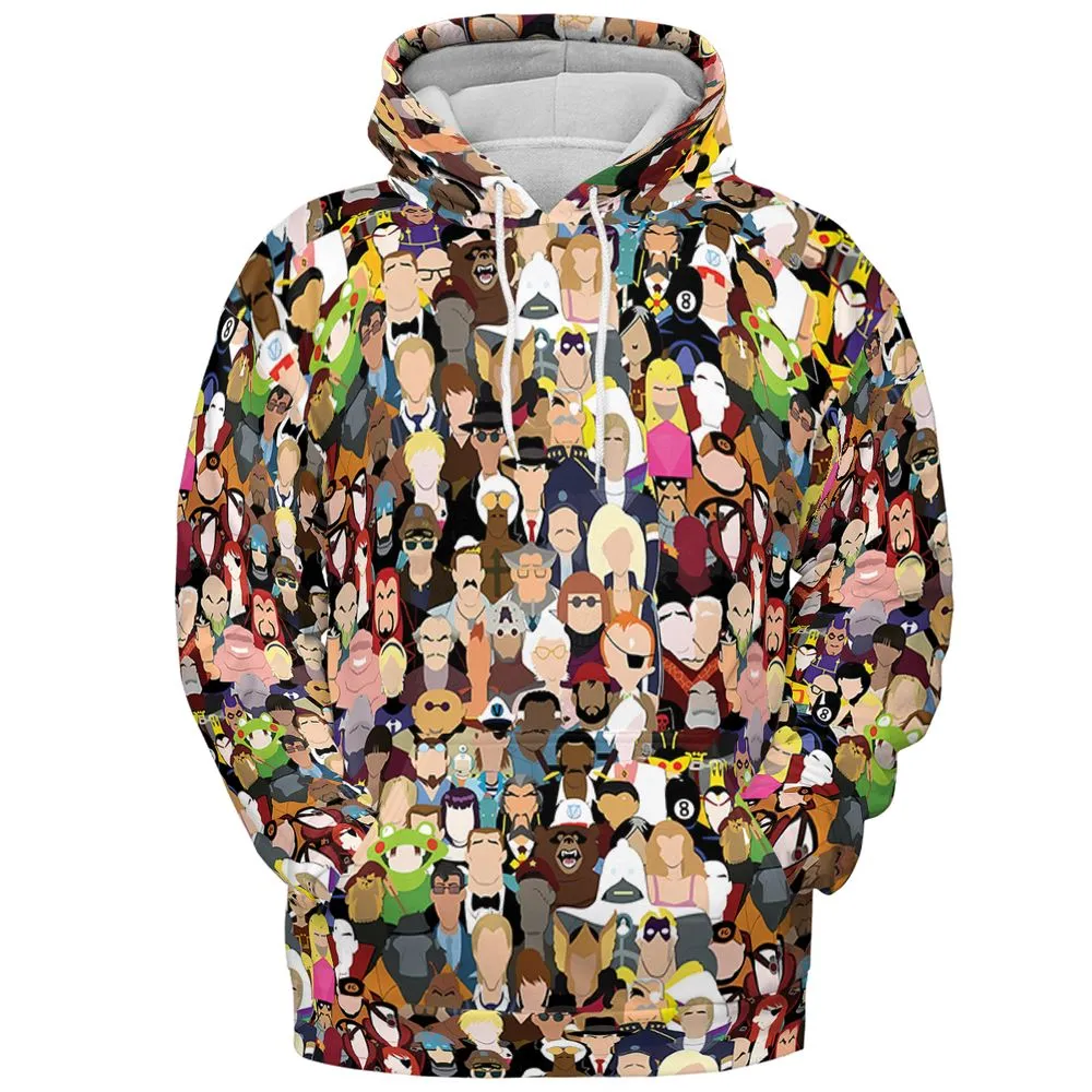 All-over Print Hoodie - 24ZX6Y95 -  - 2