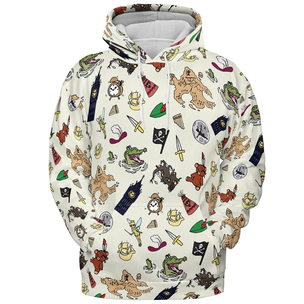 All-over Print Hoodie - VVRGGDTW -  - 2