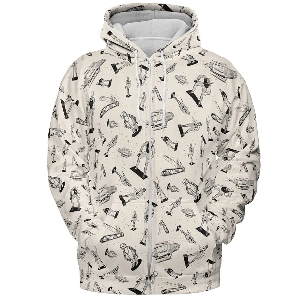 All-over Print Hoodie - QLNZ2D8H -  - 3